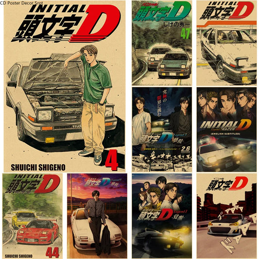 Initial D Anime Poster