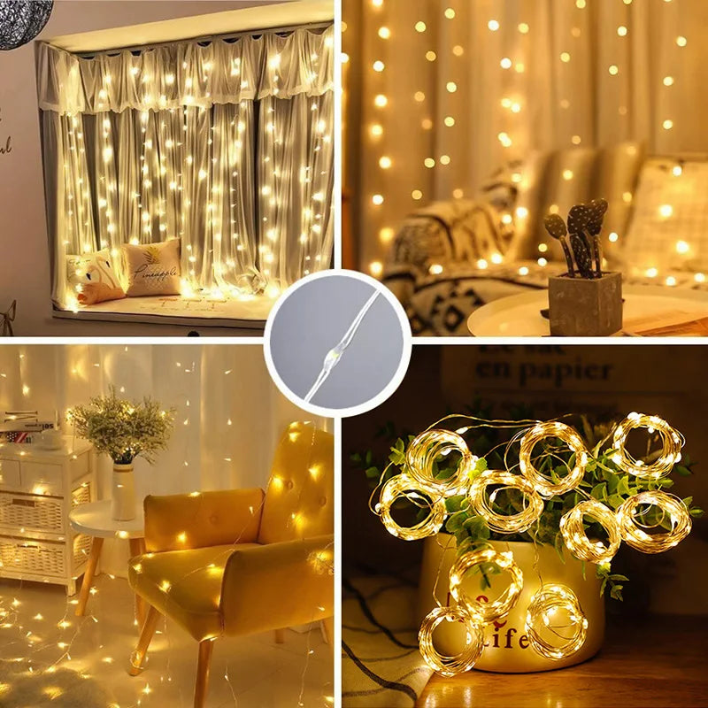 Lights LED Fairy String Curtain