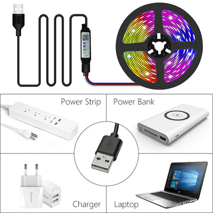 USB Bluetooth Led Strip Lights RGB