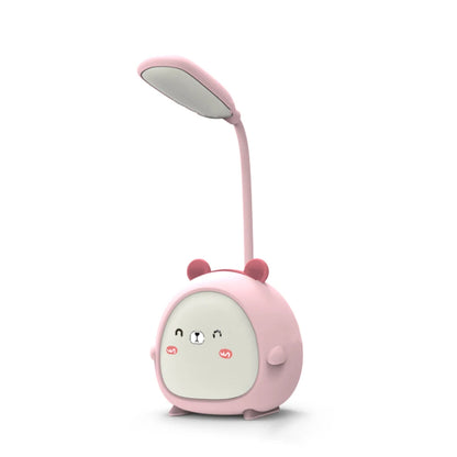 Portable LED Desk Lamp Foldable Light Cute Cartoon Desk Lamp USB Recharge LED Reading Light Eye Protective Colorful Night Light