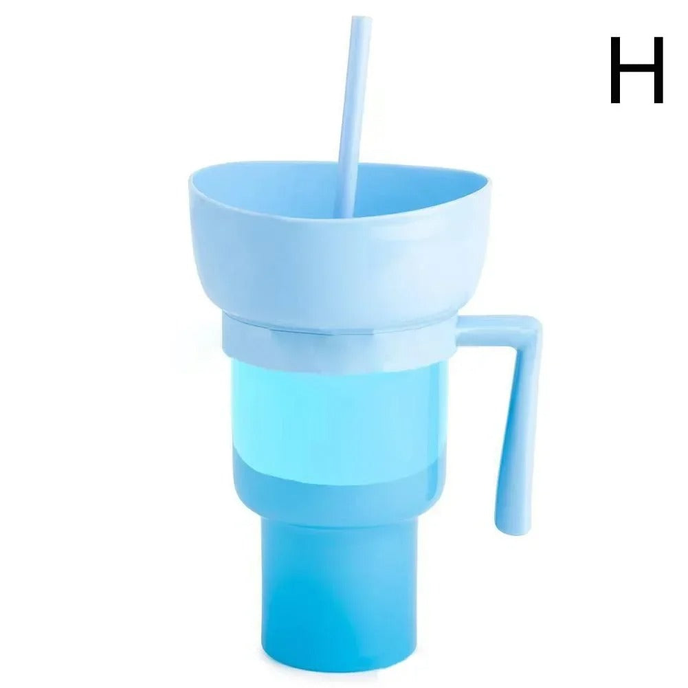 2In1 Snack Cup  with straw